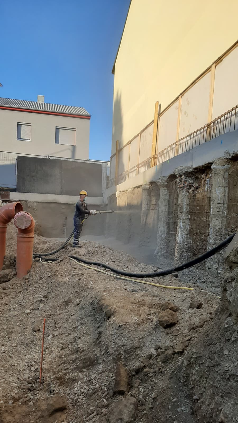 Spritzbeton Wandsanierung